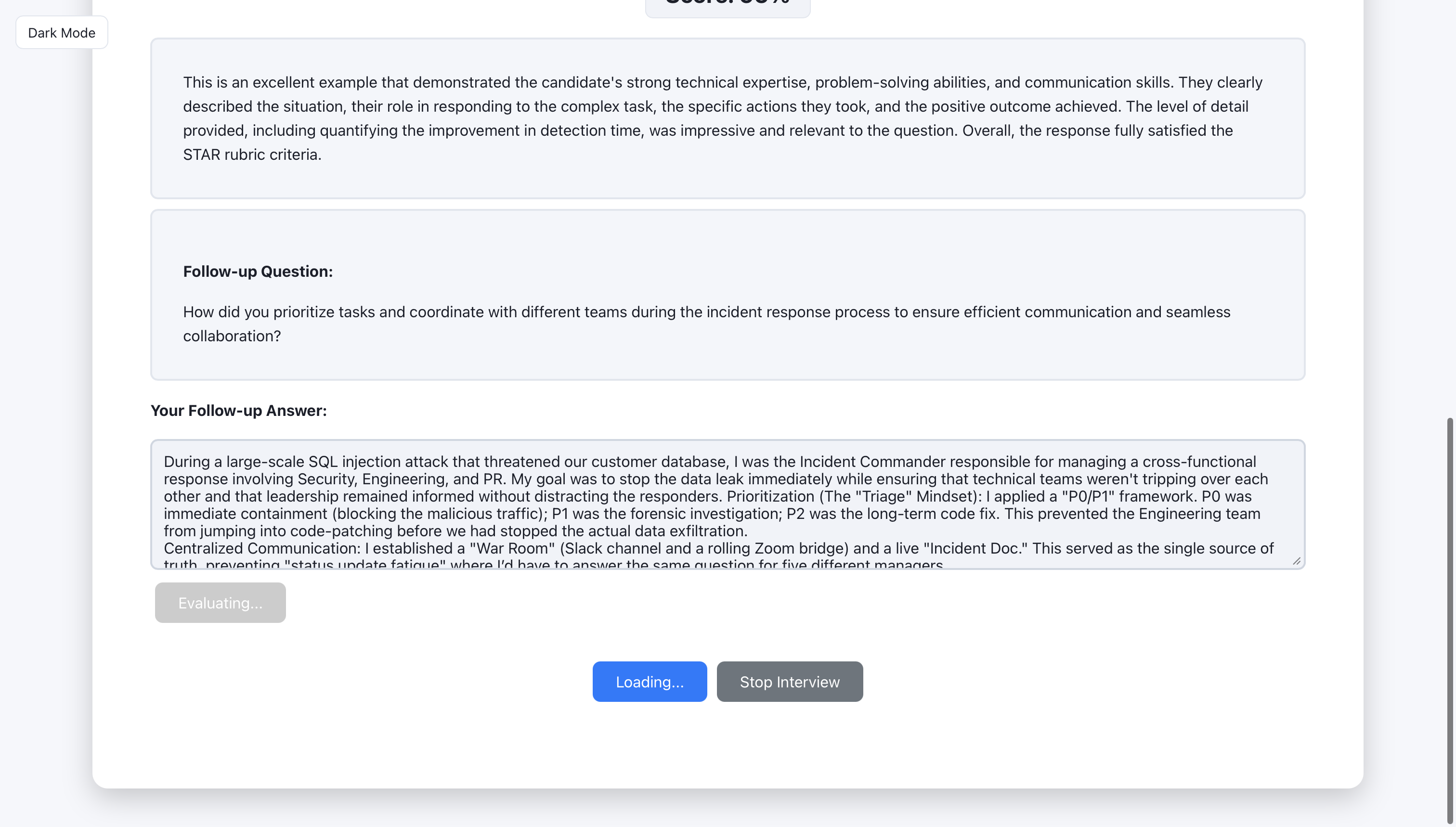 Follow-up or next round.