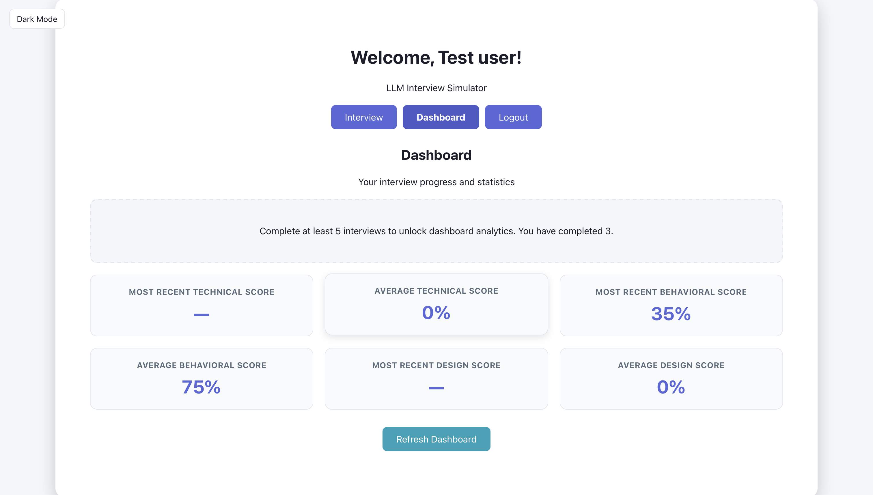 End of round or session.